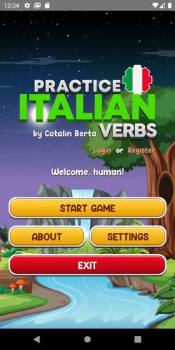 Learn Italian Verbs Game Captura de pantalla 1