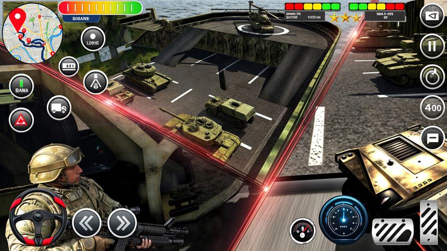 Army Transport Tank Ship Games ဖန်သားပြင်ဓာတ်ပုံ 1