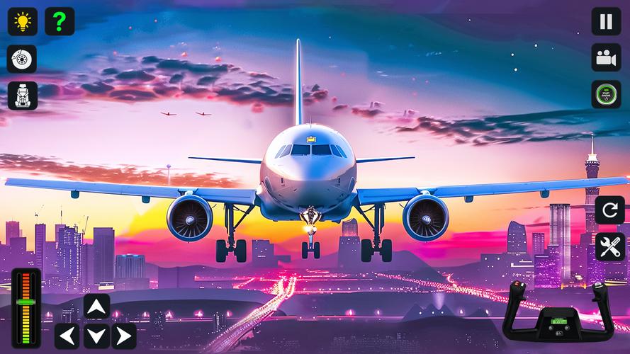 Airplane Simulator 3D Offline Captura de pantalla 1