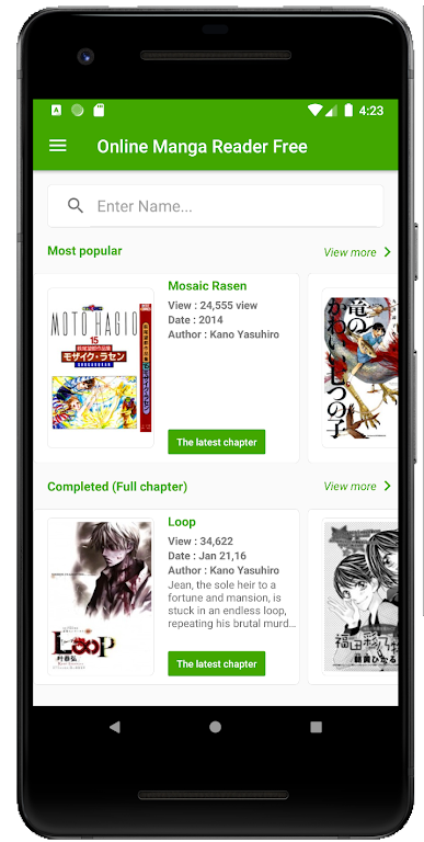 Schermata Free Manga Reader Online Offline 0