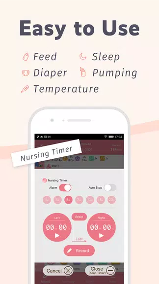 Schermata PiyoLog: Newborn Baby Tracker 1