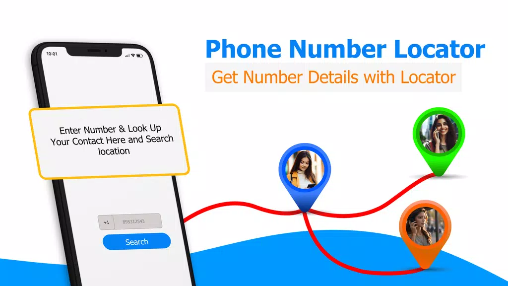 GPS Mobile Number locator App Tangkapan skrin 1