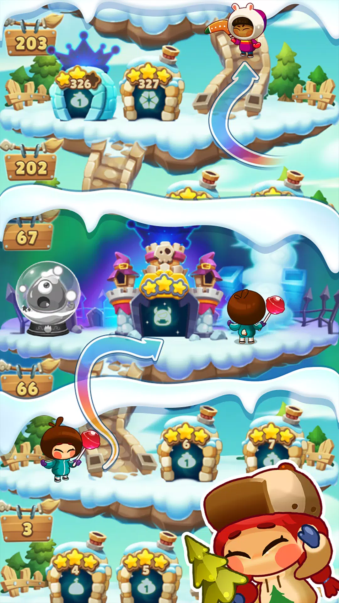 Monster Busters: Ice Slide ဖန်သားပြင်ဓာတ်ပုံ 3