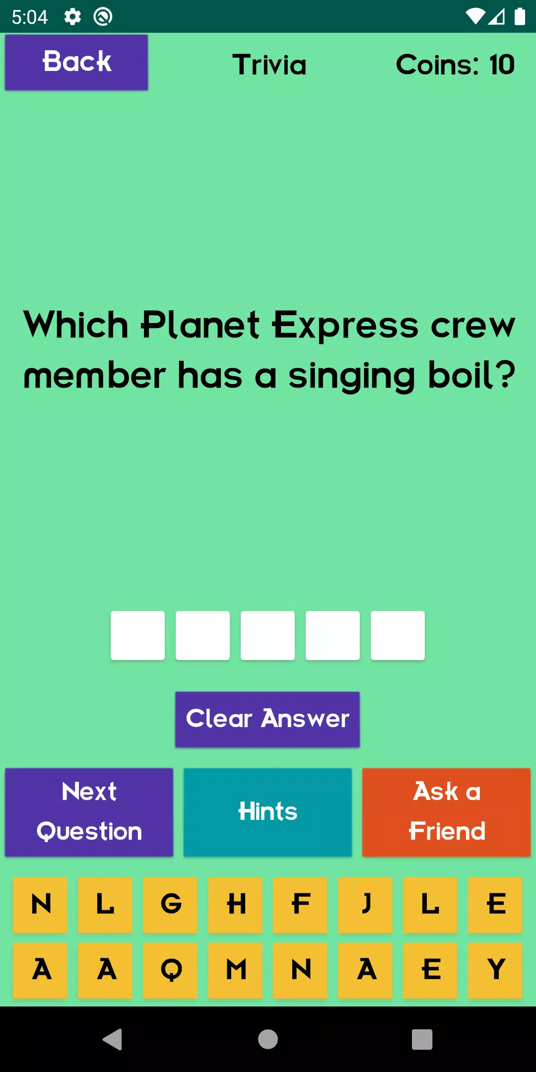 Quiz About Futurama 스크린샷 2