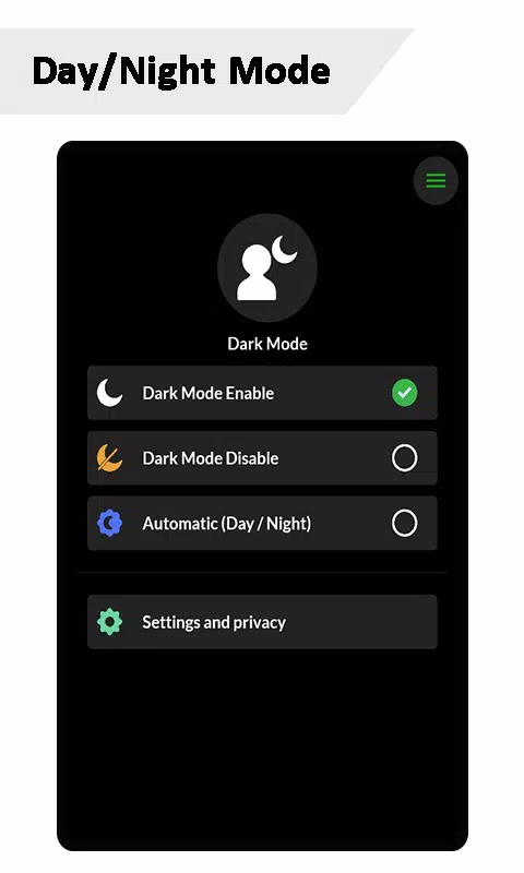 Dark Mode ภาพหน้าจอ 3