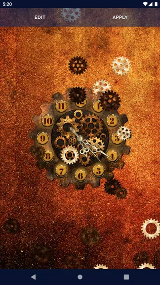 Steampunk Clock Wallpaper Скриншот 3