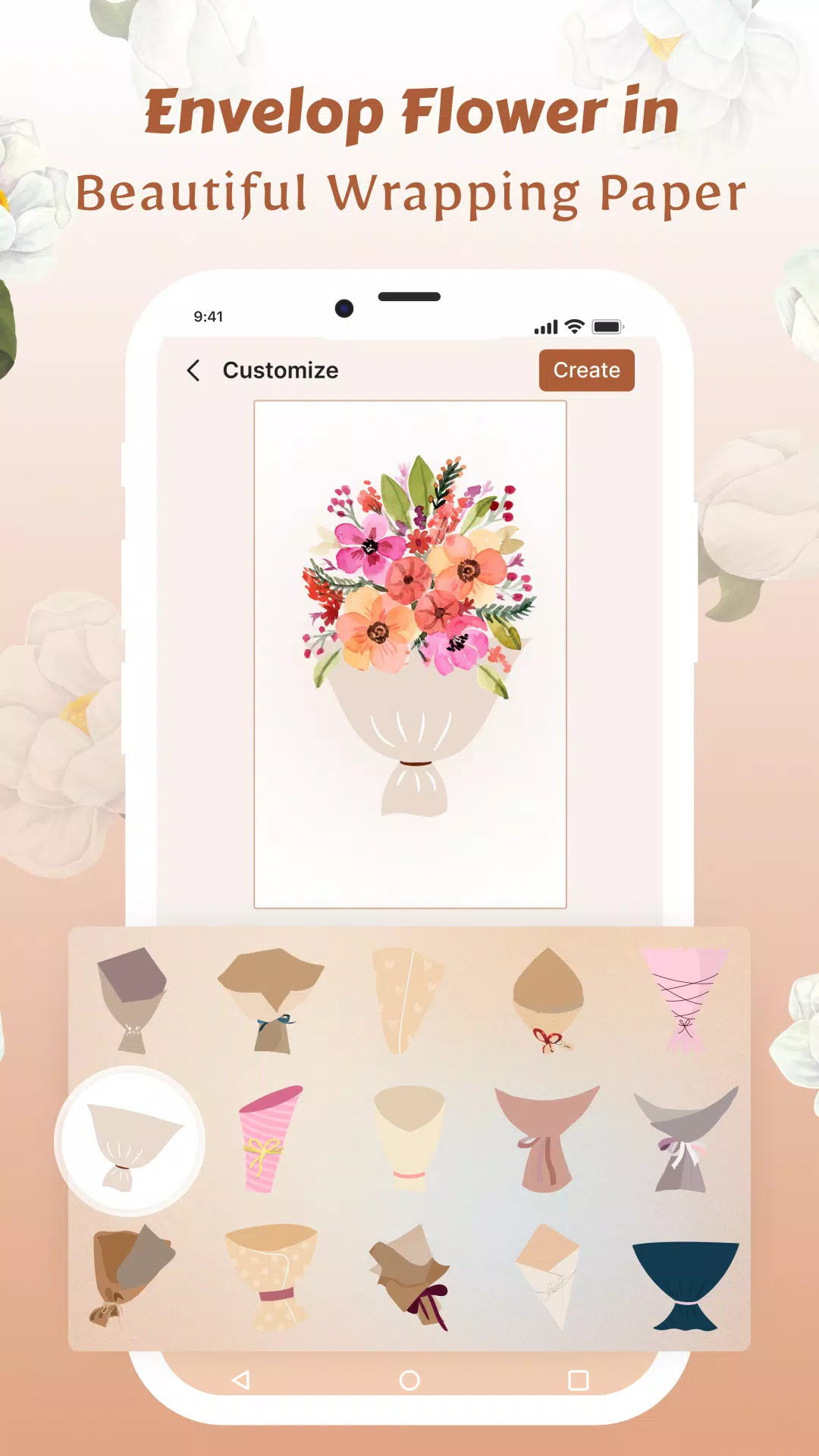 Flower Language Wallpaper DIY Tangkapan skrin 1