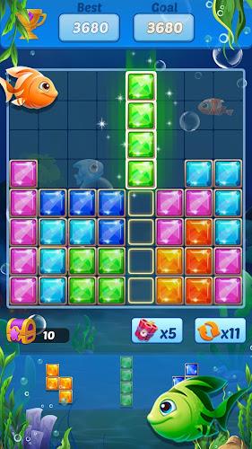 Puzzle Block Ocean Fish Ảnh chụp màn hình 2