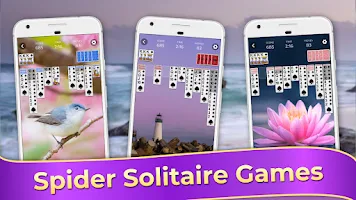 Spider Solitaire Classic Games Zrzut ekranu 1