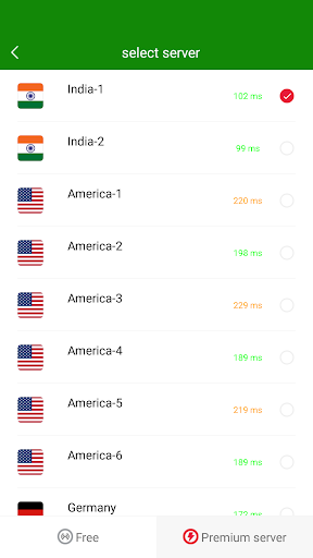 VPN India - Use Indian IP Screenshot 1