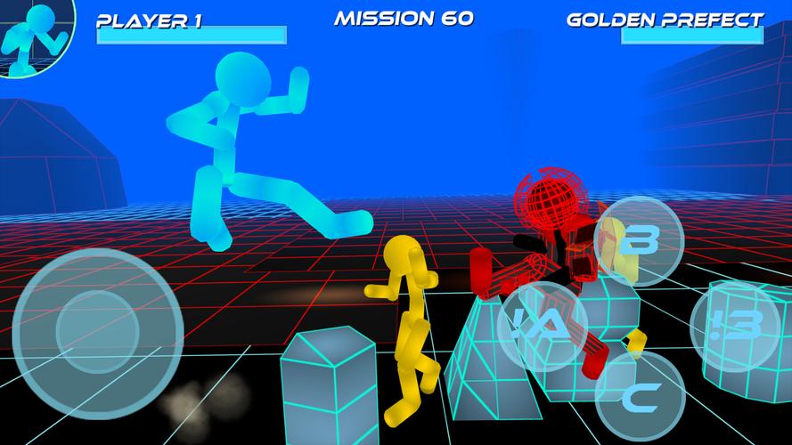 Stickman Neon Street Fighting Скриншот 2