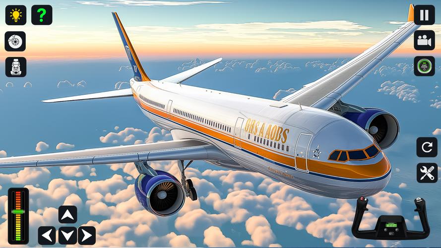 Airplane Simulator 3D Offline Captura de pantalla 0