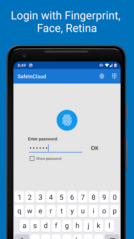 Password Manager SafeInCloud Mod Tangkapan skrin 0