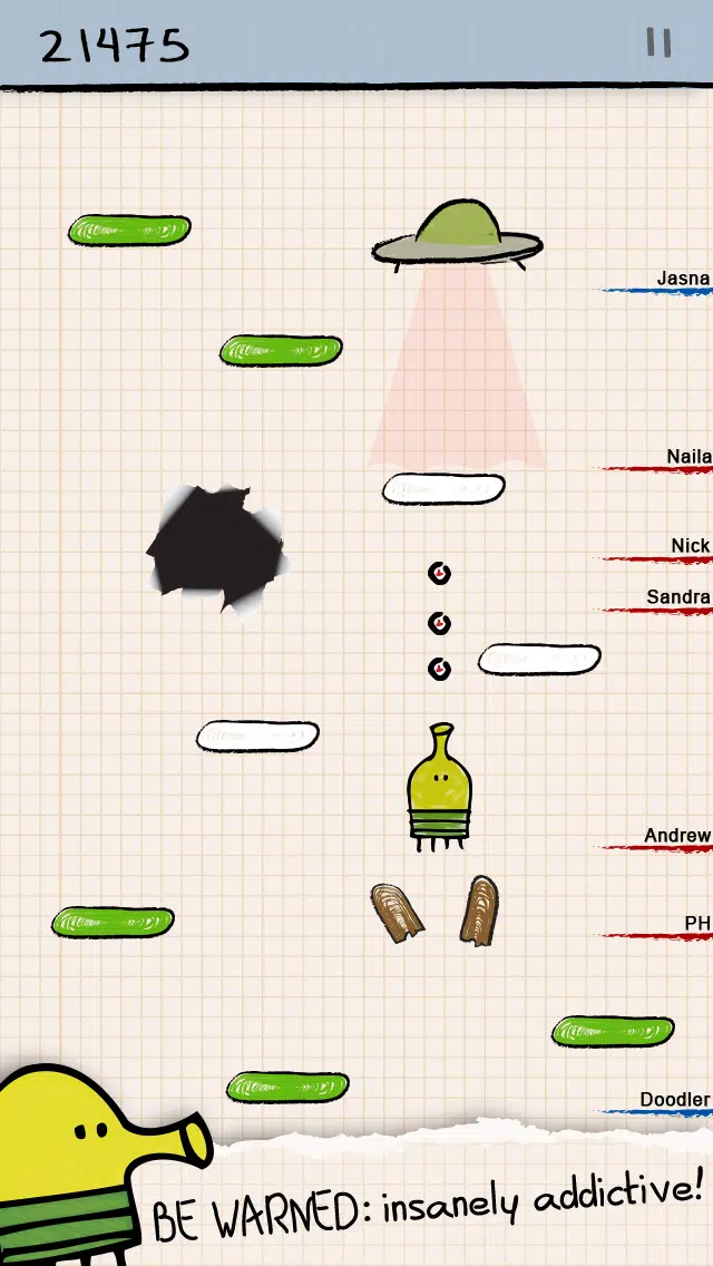 Doodle Jump ဖန်သားပြင်ဓာတ်ပုံ 0