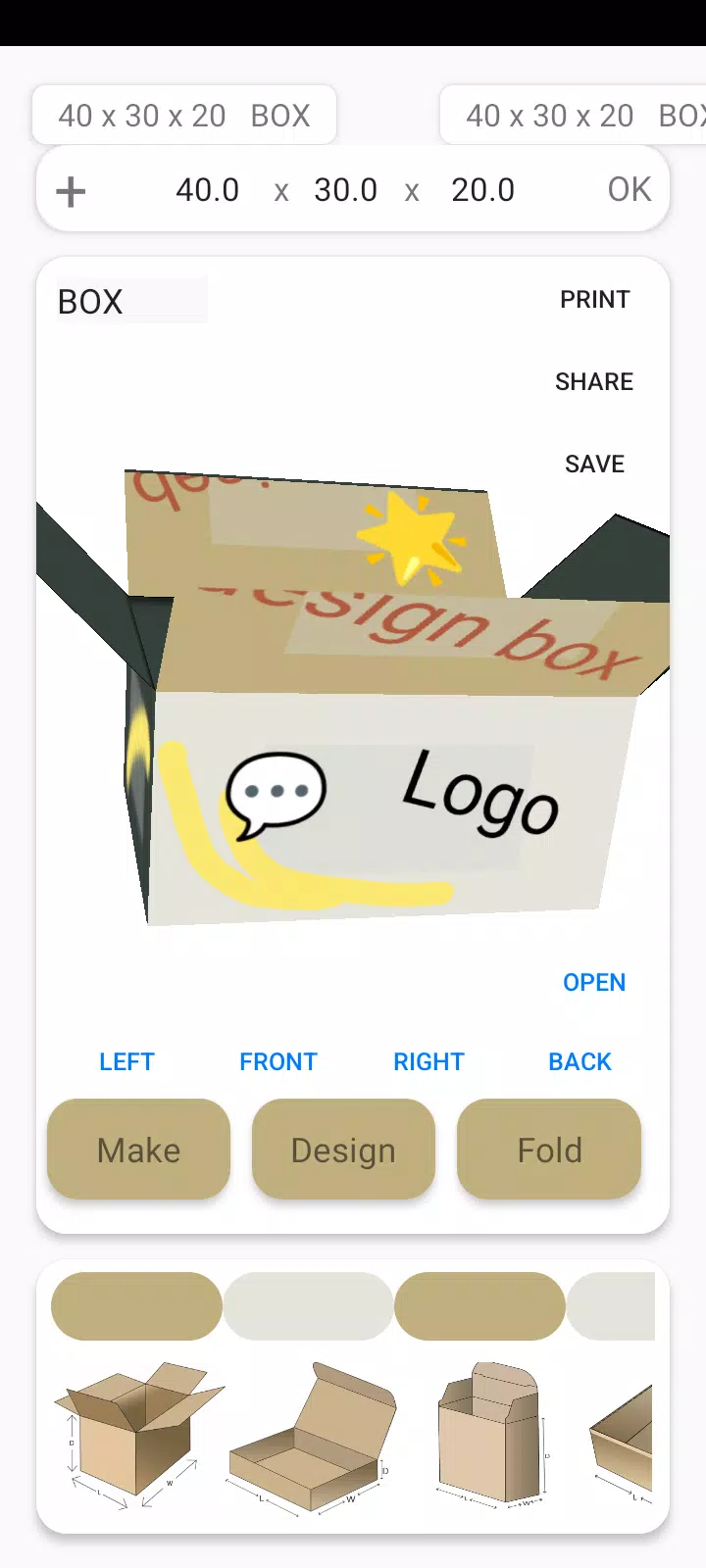 Box Maker Template Creator Pro スクリーンショット 3