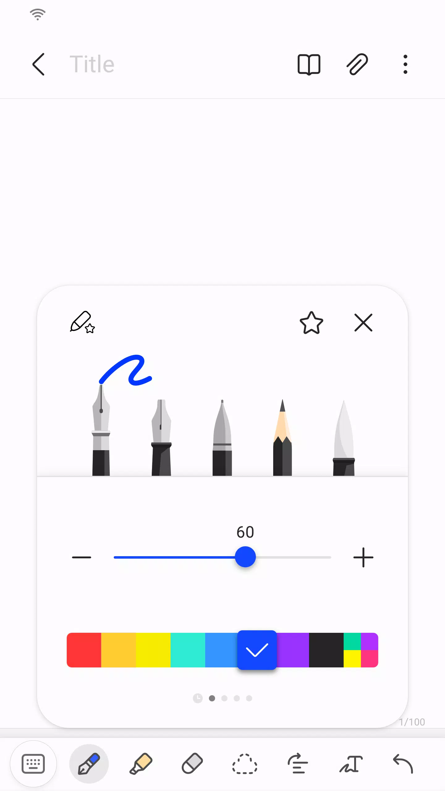 Samsung Notes Schermafbeelding 2