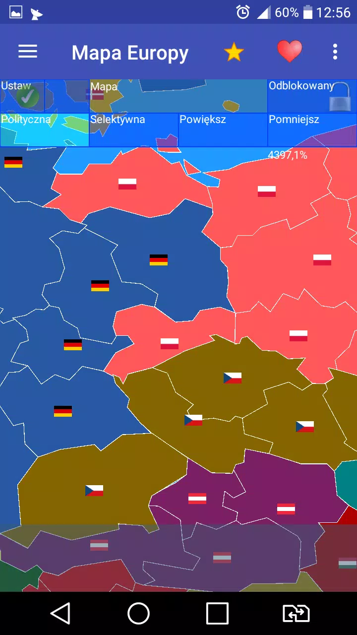 Europe map 스크린샷 3