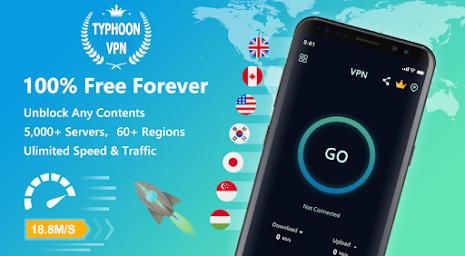 Typhoon VPN - Super Fast VPN ภาพหน้าจอ 0