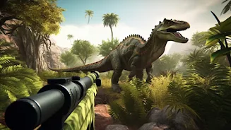 Angry Dinosaur Shooting Game स्क्रीनशॉट 0