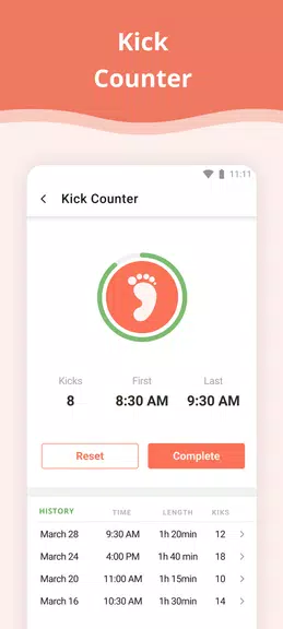 Schermata Pregnancy App 2