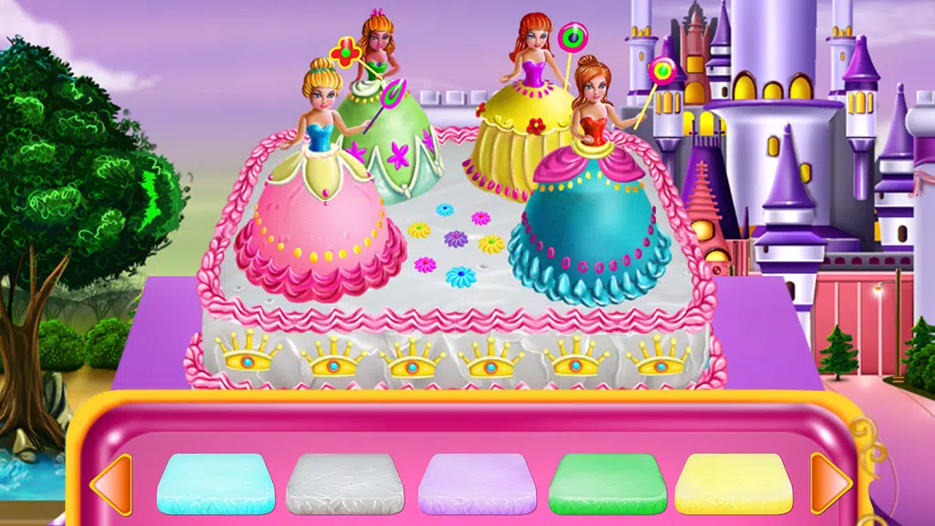 Princesses Cake Cooking Tangkapan skrin 2