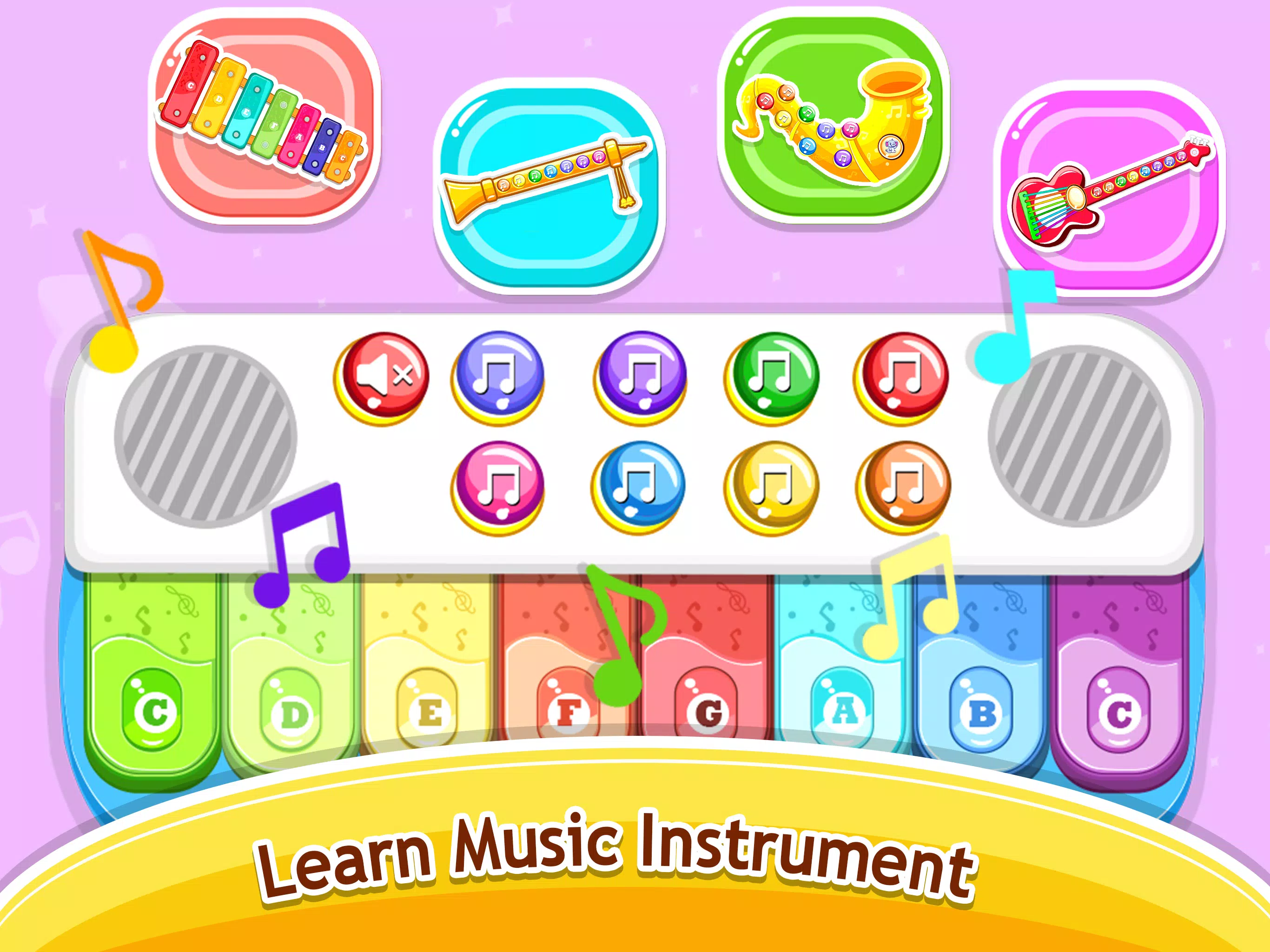 Schermata Kids Music piano - games 3