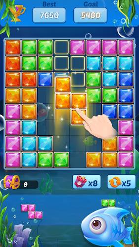 Puzzle Block Ocean Fish Ảnh chụp màn hình 3