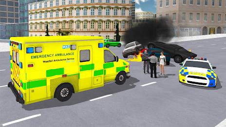 Ambulance Simulator Car Driver ภาพหน้าจอ 3