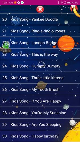 Kids Song Скриншот 2