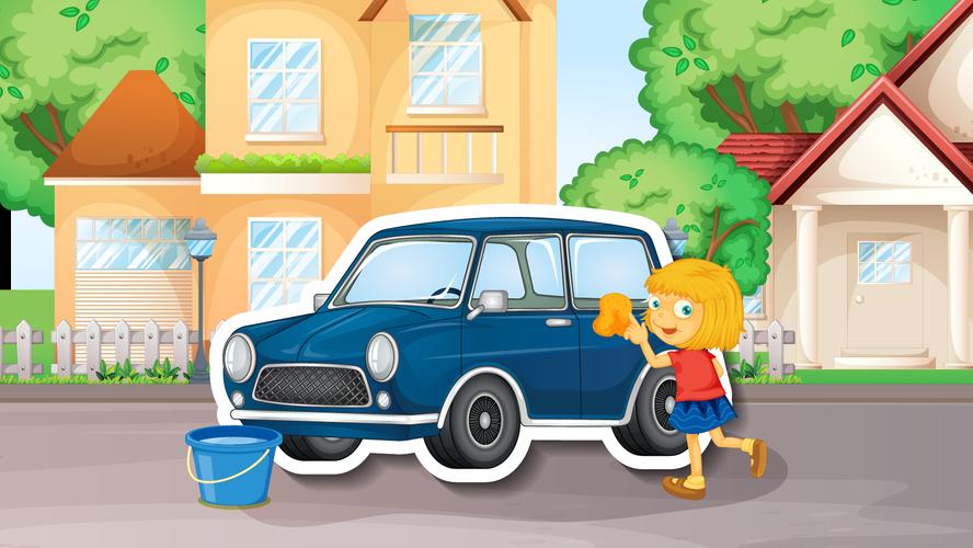 Car Wash Game For Kids Offline Capture d'écran 1