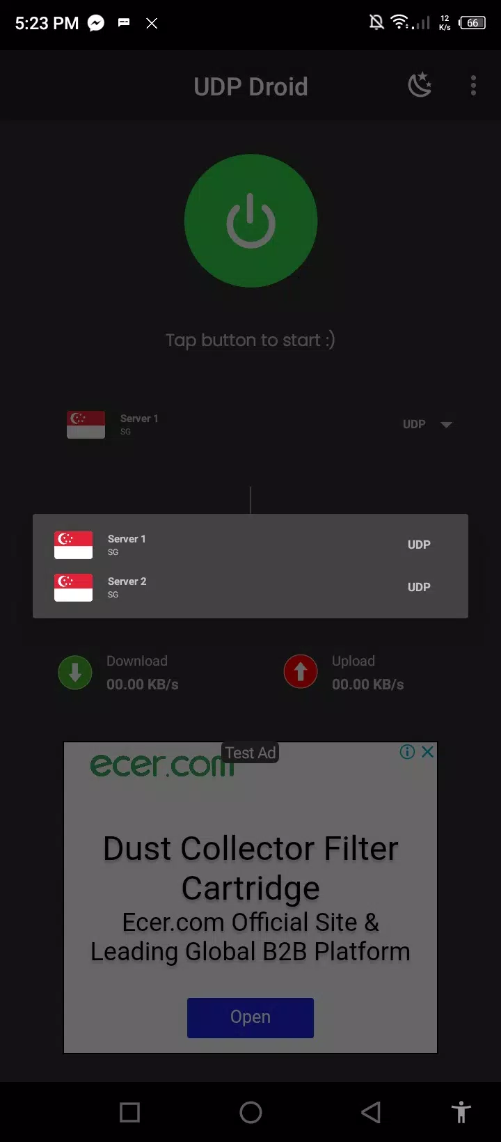 UDP Droid ภาพหน้าจอ 1