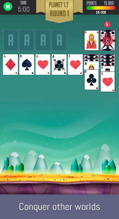 Space Solitaire ภาพหน้าจอ 1