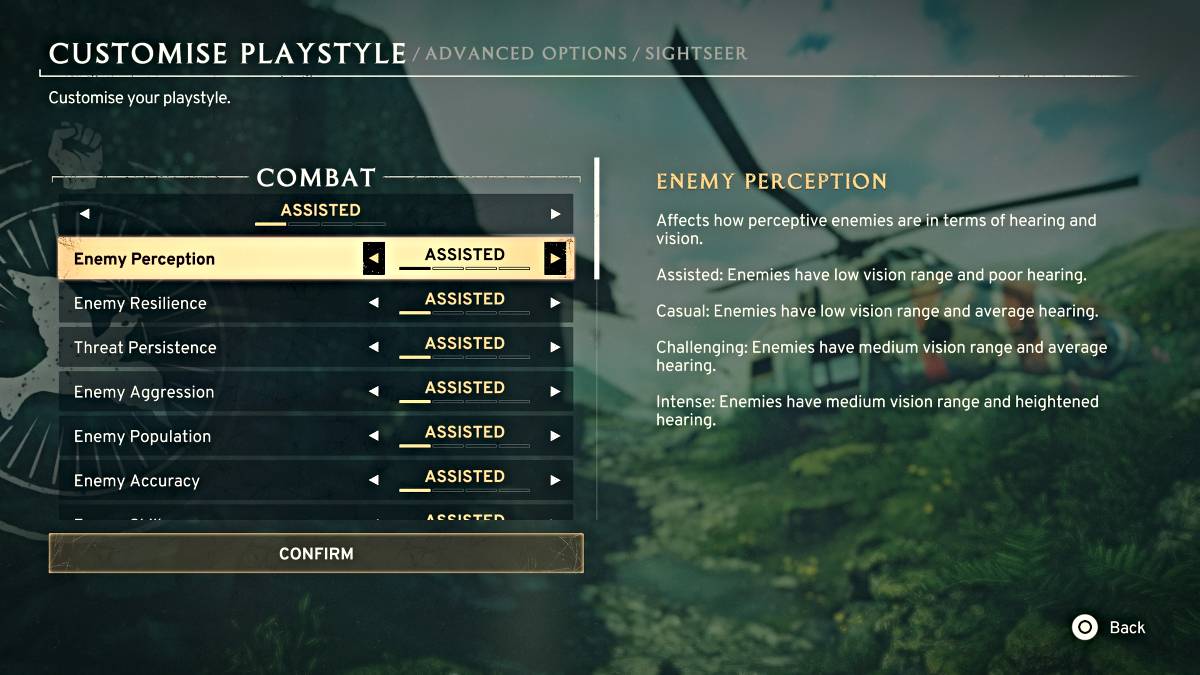 परमाणु में PlayStyle अनुकूलन मेनू