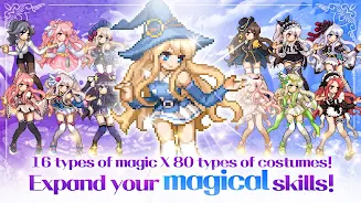 Magical Girl: Idle Pixel Hero स्क्रीनशॉट 1