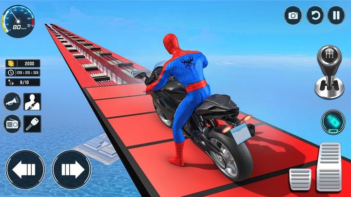 Schermata Superhero Bike Stunt Games GT 0