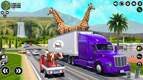 Animal Transport Truck Driving Tangkapan skrin 2