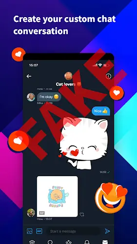 IFake: Fake Chat Messages ဖန်သားပြင်ဓာတ်ပုံ 0