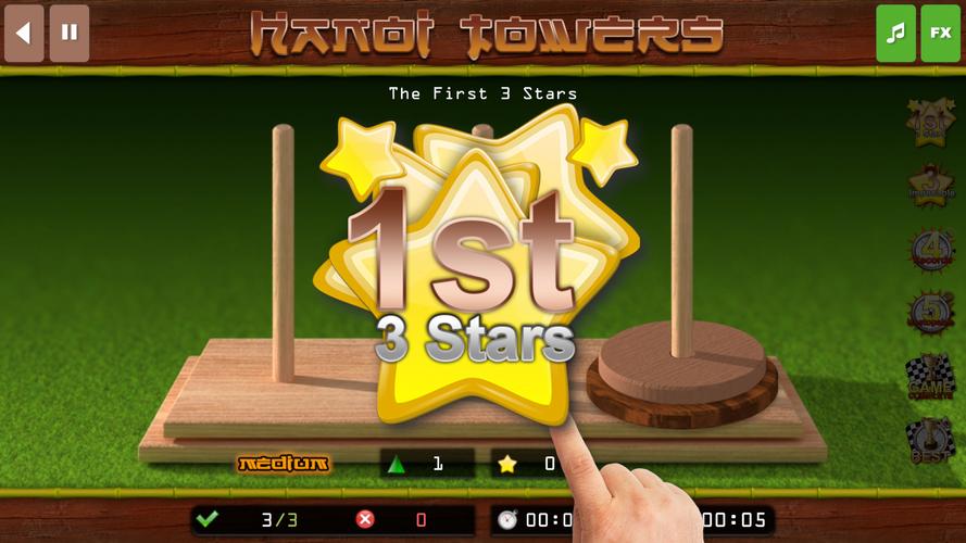 The Hanoi Towers Lite स्क्रीनशॉट 1