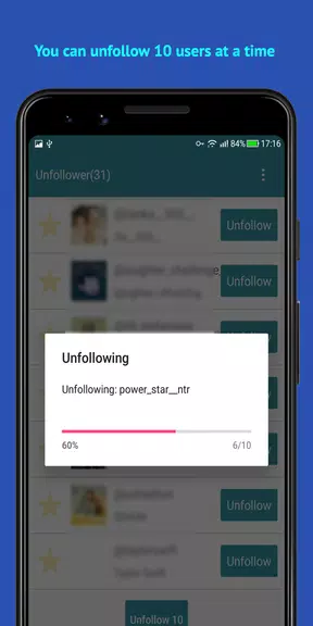 Unfollow Users Cleaner स्क्रीनशॉट 2