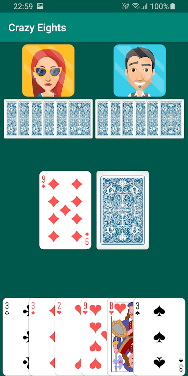 Crazy Eights AI スクリーンショット 0
