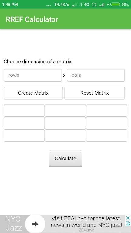 RREF Calculator Tangkapan skrin 1