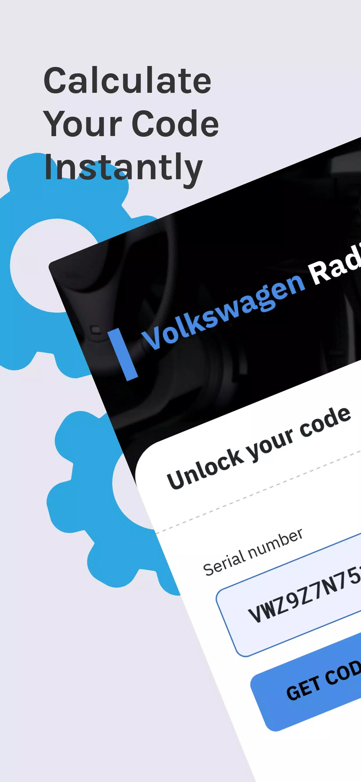 VW Radio Code Generator Screenshot 0