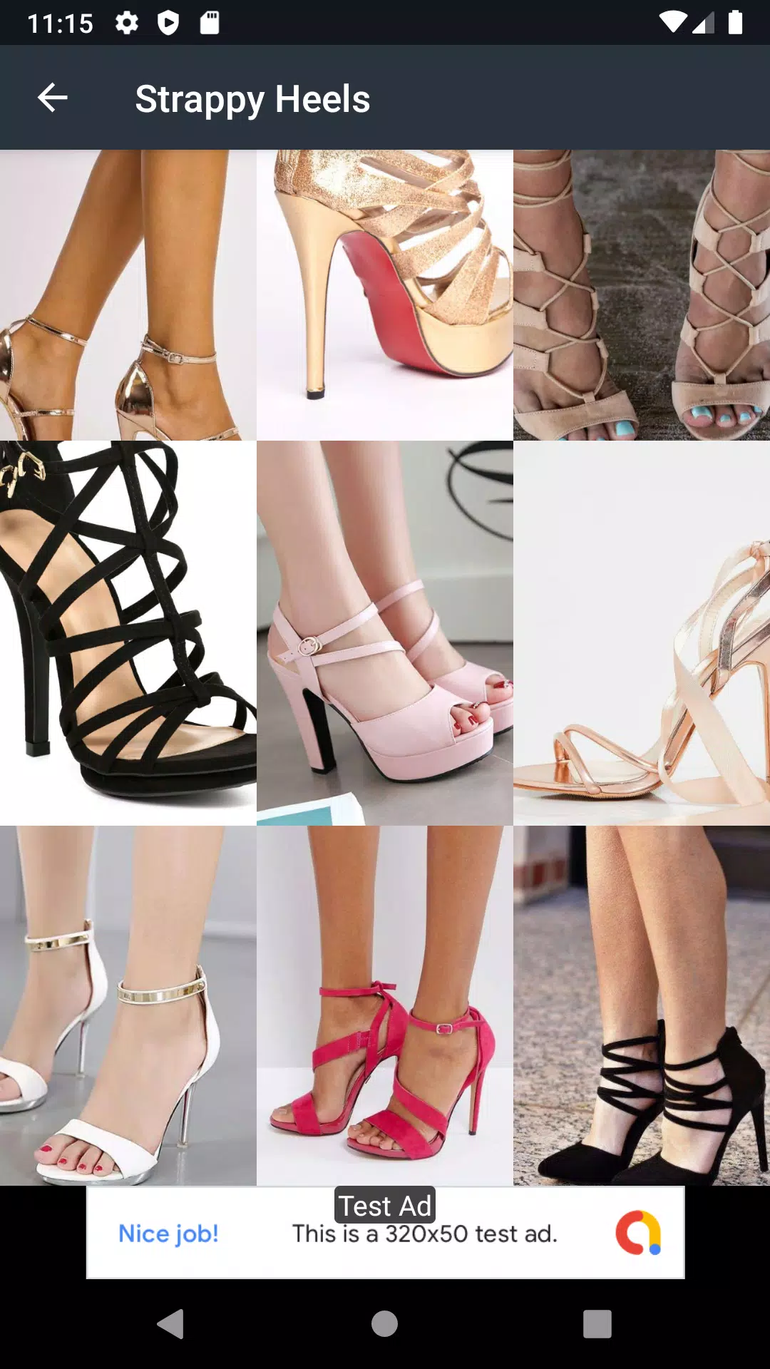 Strappy Heels Ideas स्क्रीनशॉट 1