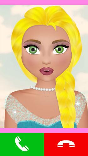 fake call princess game Capture d'écran 2
