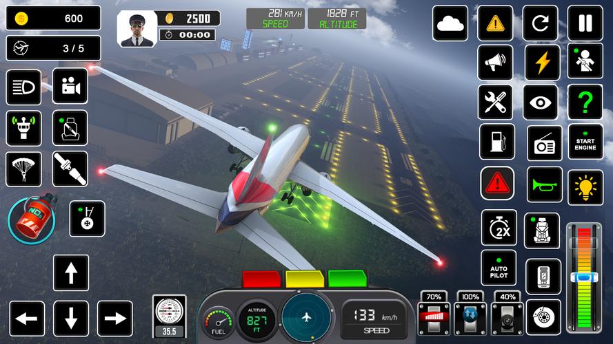 Pilot Flight Simulator Games Schermafbeelding 2