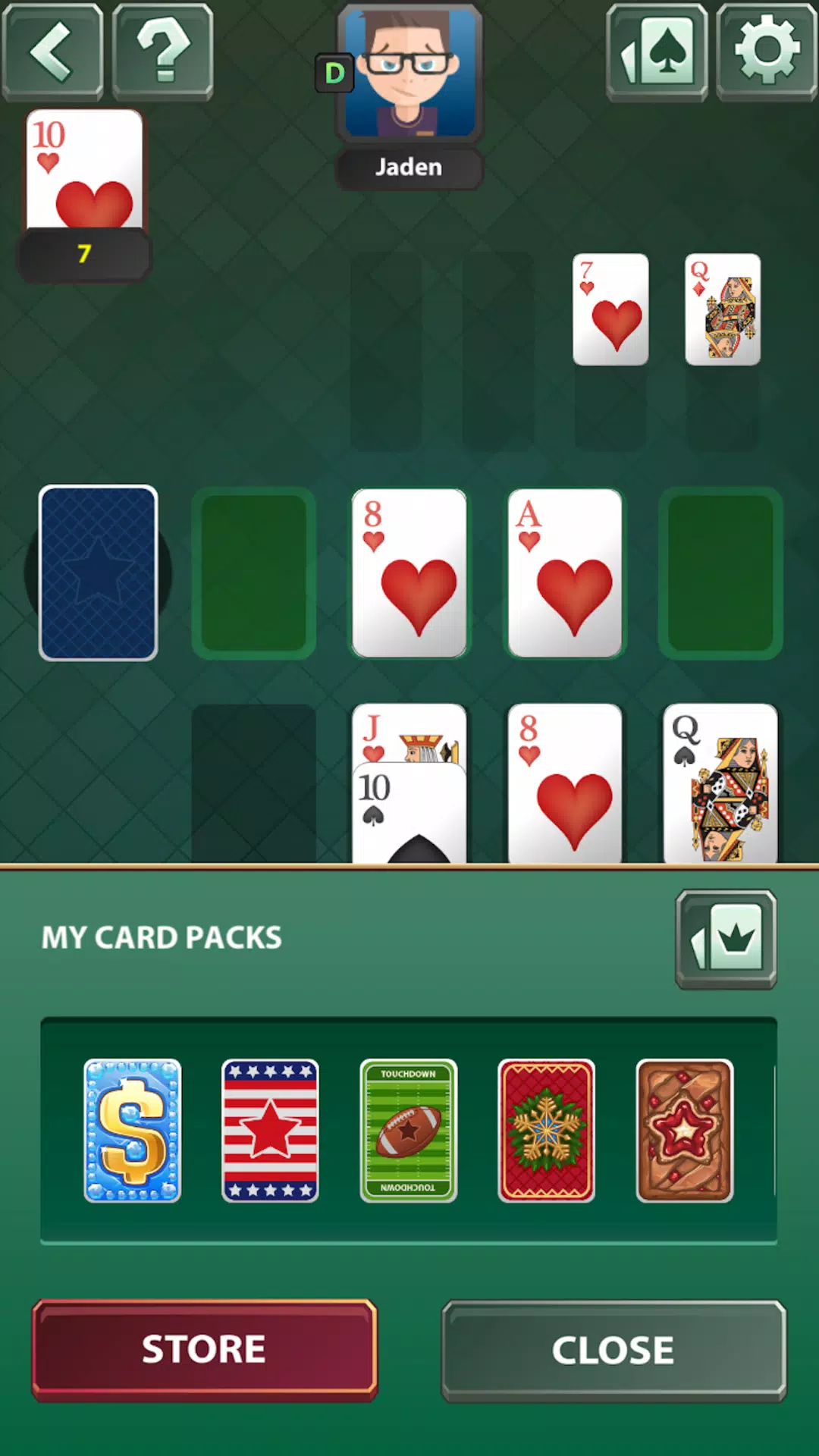 Spite & Malice - No Wifi Game Ảnh chụp màn hình 1