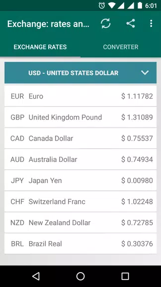 XRT: Exchange rates, converter Capture d'écran 0