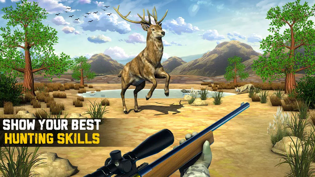 Wild Animal Hunting 3D Offline Ảnh chụp màn hình 1