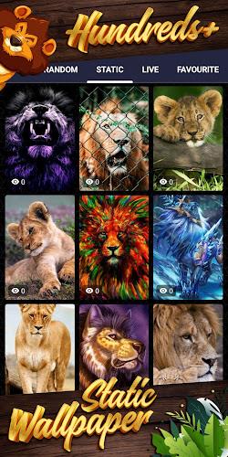 lion background ภาพหน้าจอ 3