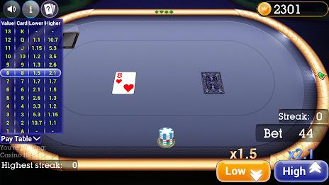 Casino High Low স্ক্রিনশট 0